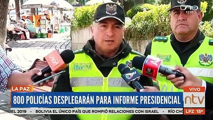 Se desplegarán 800 policías para el informe presidencial