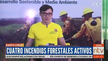 Santa Cruz: Hay cuatro incendios activos