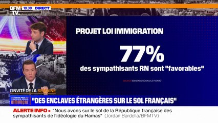 Immigration: Jordan Bardella dénonce "des enclaves étrangères" sur le territoire français