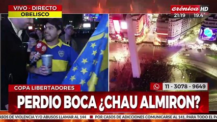 Boca perdió la final de la Copa Libertadores, pero los hinchas fueron igual al Obelisco
