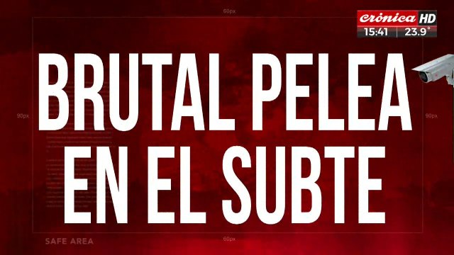 Brutal pelea en el subte: se enfrentaron vendedores ambulantes