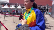 Katherine Díaz alcanzó el bronce en Santiago 2023.