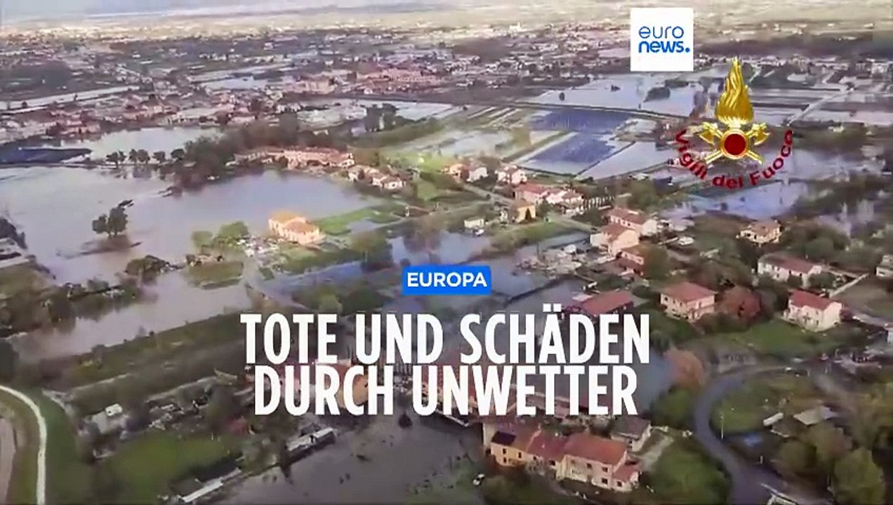 Tote und Schäden durch Unwetter in Teilen Europas