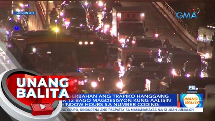 MMDA, oobserbahan ang trapiko hanggang November 12 bago magdesisyon kung aalisin na ang window hours sa number coding | UB
