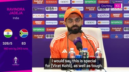 Matching Tendulkar a 'special' moment for Kohli - Jadeja
