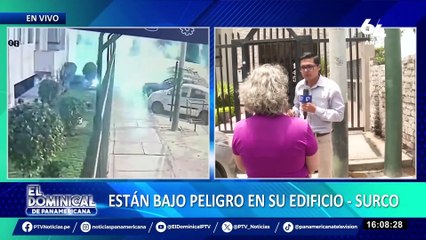 Vecinos bajo peligro: Lanzan explosivo en edificio de Surco