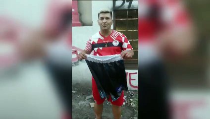 "Mostra tu cara ahora, Cristian": un barra del Pincha  se cruzó con "El Volador" y terminaron a las piñas