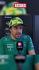 'CHECO' PÉREZ Y FERNANDO ALONSO SE ABRAZAN TRAS EL GP DE BRASIL
