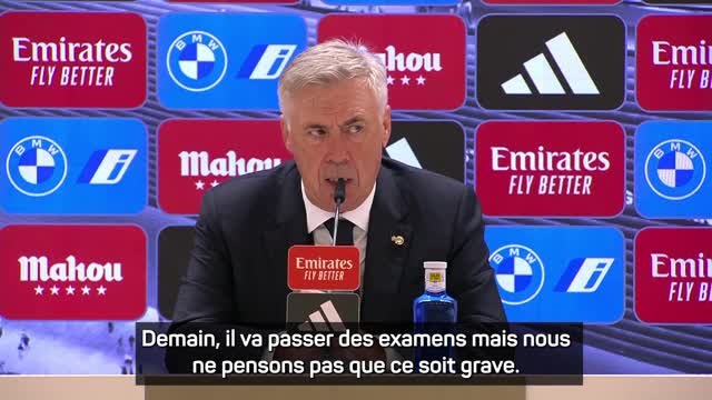 12e j. - Ancelotti rassurant sur l'état de forme de Bellingham
