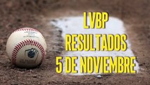 LVBP: resultados de la jornada de este domingo