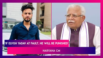 Elvish Yadav Snake Venom Case: ‘If At Fault, Will Be Punished’ Says Haryana CM Manohar Lal Khattar