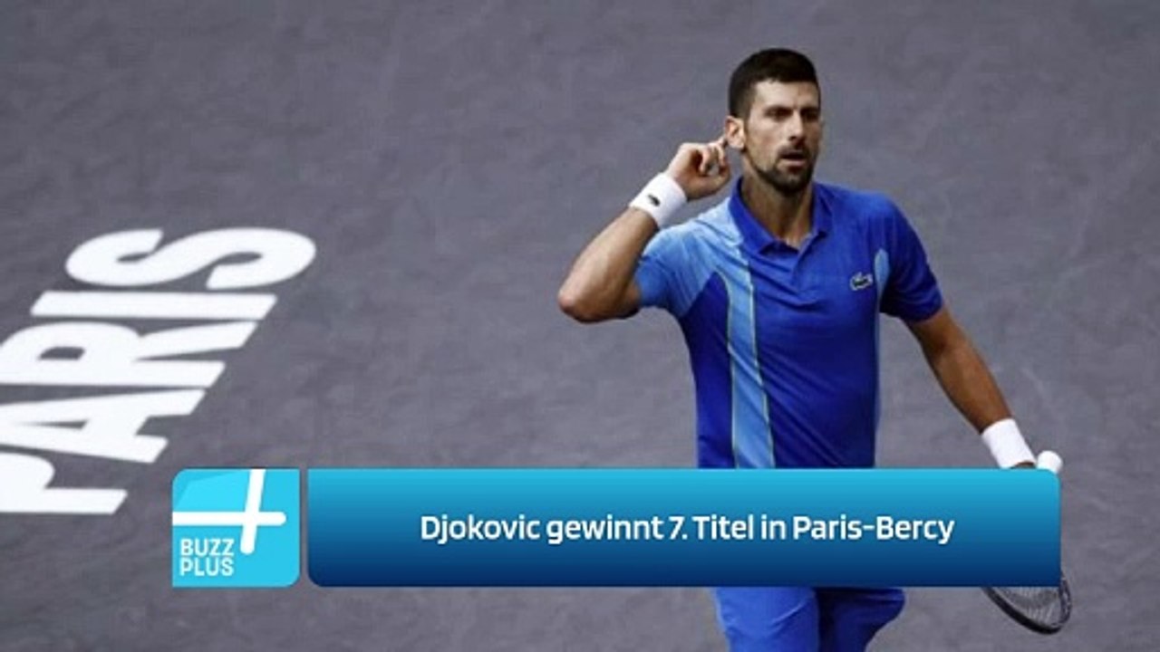 Djokovic gewinnt 7. Titel in Paris-Bercy