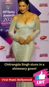 Chitrangda Singh stuns in a shimmery gown! at OTT Play Award Viral Masti Bollywood