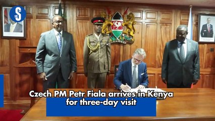 Czech PM Petr Fiala arrives in Kenya for three-day visit