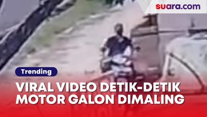 Viral Video Detik-detik Motor Pengantar Galon di Pontianak Digondol Maling