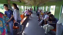 All aboard Thailand's 'floating train'