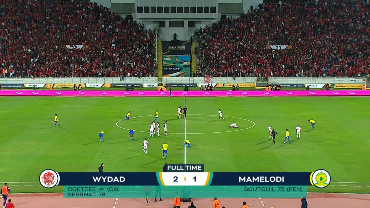 Wydad edge first-leg against Sundowns in historic AFL final