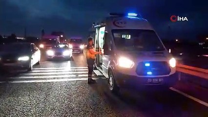 Tekirdağ’da zincirleme trafik kazası: 2 yaralı