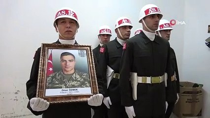 Şehit Onur Özbek'in naaşı memleketi Niğde’ye uğurlandı