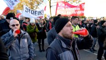 Warnstreiks der Metaller in Wien begonnen