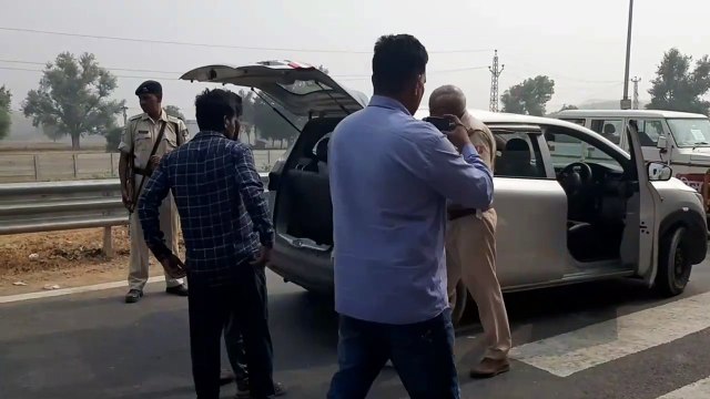 दिल्ली मुंबई एक्सप्रेसवे चेकिंग पॉइंट पर एसएसटी व पुलिस की ऐसे हो रहे निगरानी