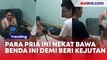 Para Pria Ini Nekat Bawa Benda Ini Demi Berikan Kejutan yang Berbeda : The Real Tiup Kompornya..