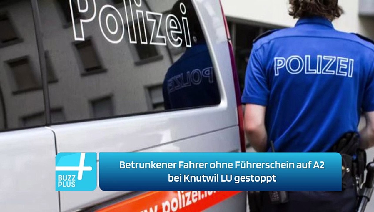 Betrunkener Fahrer ohne Führerschein auf A2 bei Knutwil LU gestoppt