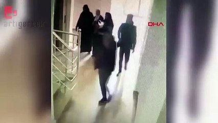 İki kişi motosikleti böyle çaldı