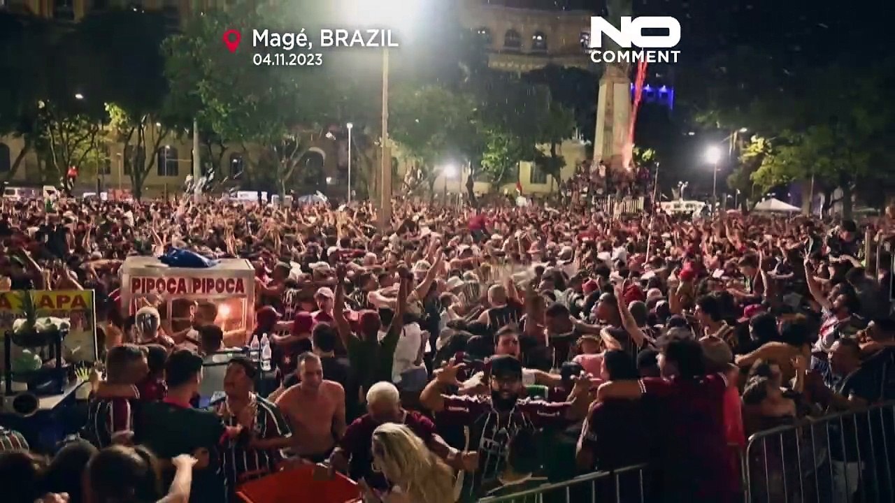 "É campeão! É campeão!" Fluminense em festa até à celebração final de domingo