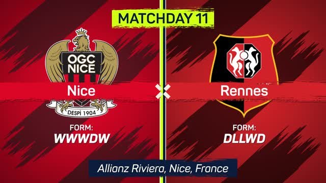 Nice back on top after fiery clash with Rennes