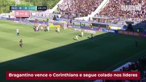 Bragantino vence o Corinthians e segue colado nos líderes
