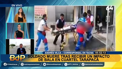 Tacna: soldado muere tras recibir impacto de bala en cuartel de Tarapacá