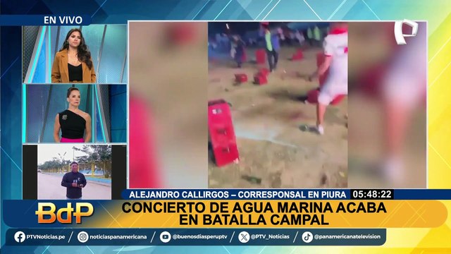 Caos en concierto de Agua Marina: se desata pelea con botellas y balacera en evento de Piura
