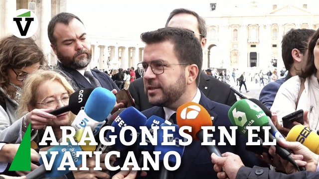 El Papa y Aragonès conversan en el Vaticano sobre la necesidad de llegar a acuerdos y negociar en Cataluña