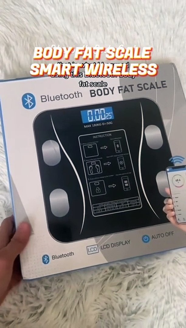 ⁣BODY FAT SCALE SMART WIRELESS