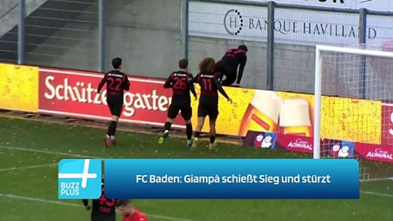 FC Baden: Giampà schießt Sieg und stürzt
