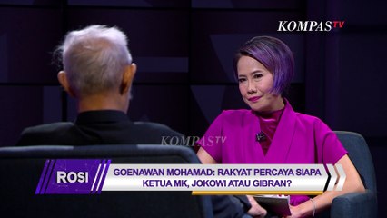 Goenawan: Saya Merasa Bersalah jika Membiarkan Hal-hal yang Berbahaya | ROSI