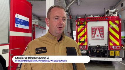 Przekazanie rękawic PSP we Włocławku