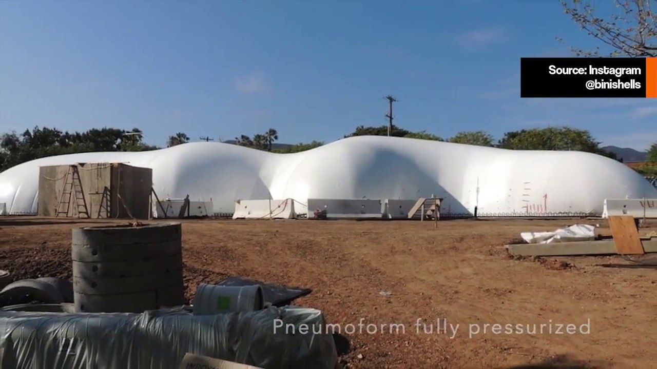 Video: Sehen Sie Details der aufblasbaren Villa von Robert Downey Junior