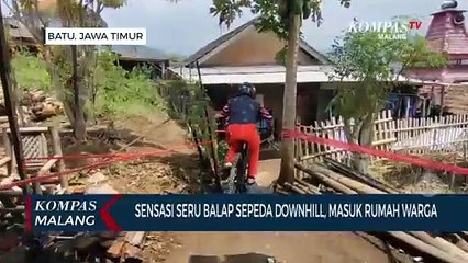 Sensasi Balap Sepeda Urban Downhill di Kota Batu, Masuk Rumah Warga!
