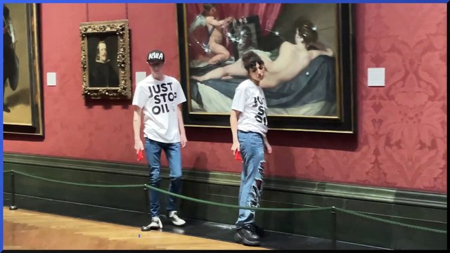 Just Stop Oil activists arrested for smashing glass protecting Rokeby Venus