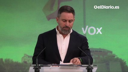 Abascal anuncia una ofensiva contra la amnistía y se querellará contra Pedro Sánchez por cohecho