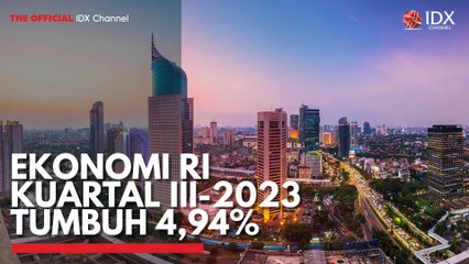 Ekonomi RI Kuartal III-2023 Tumbuh 4,94%