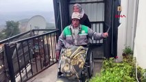 Tekerlekli sandalyeli gözetleme kulesi görevlisinden emeklilik