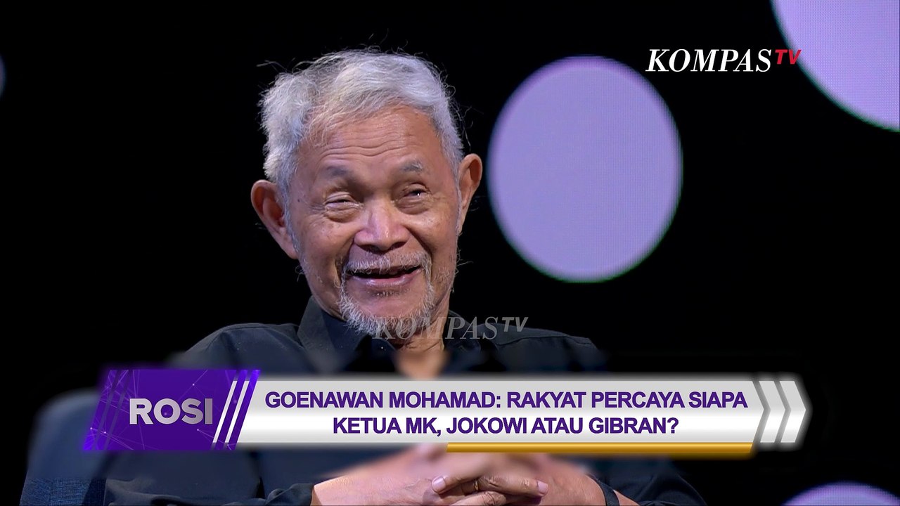 Goenawan Mohamad: Ingin Indonesia Punya Pemimpin yang jadi Teladan | ROSI