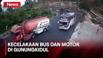 Akibat Kecelakaan Bus dan Motor di Gunungkidul, 1  Orang Tewas