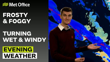 Met Office Evening Weather Forecast 11/11/23 - Chilly start, rain from the southwest