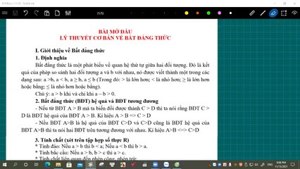 [Inequality Course] Basic about innequality (video 1)