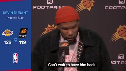 Tải video: Durant admits Suns 'miss' Booker after Lakers loss