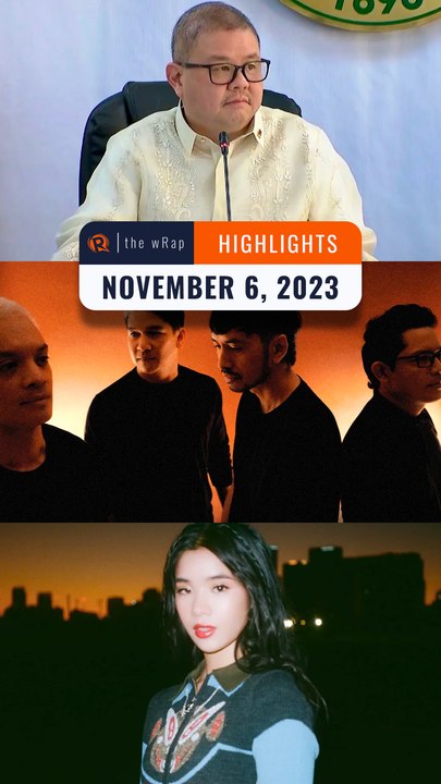 Rappler's highlights: Marcos' new agri chief, Rivermaya, Sophia Laforteza | The wRap | November 6, 2023